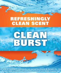 Hefty Ultra Strong Tall Kitchen Trash Bags, Clean Burst Scent, 13 Gallon, 80 Count 23 9146D6Zsb3L