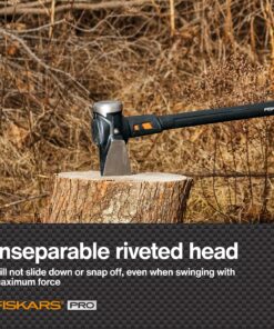 Fiskars IsoCore 8lb. Wood Splitting Maul - 36" Shock Control SoftGrip Handle - Wood Splitter Tool and Maul for Splitting Wedge - Black/Orange Pro IsoCore 8lb Maul 26 9146z4ODXJL