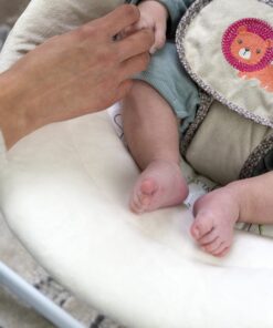 Ingenuity Soothe 'n Delight Compact Portable 6-Speed Plush Baby Swing with Music, Folds Easy, 0-9 Months 6-20 lbs (Cozy Kingdom) Cozy Kingdom 31 914ArJef29L