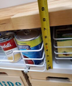 Household Essentials Glidez Powder-Coated Steel Pull-Out/Slide-Out Storage Organizer with Plastic Liner for Under Cabinet or Wire Shelf Use - 1-Tier Design - Fits Standard Size Cabinet or Shelf, White 15" 58 914Eri7JjL