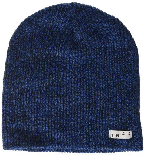 Neff Daily Heather Beanie Hat for Men and Women One Size Black/Blue