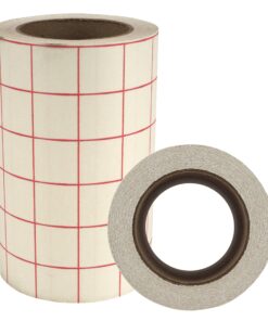 Angel Crafts Transfer Paper Tape: Craft Transfer Tape for Vinyl Application with Red Grid Lines - Self Adhesive Roll Compatible with Cricut, Silhouette Cameo - 6 Inch by 50 Feet 1 Pack White 23 914HRClncHL