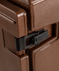 Carlisle FoodService Products Cateraide Insulated Front Loading Food Pan Carrier with Handles for Catering, Events, And Restaurants, Plastic, 5 Pan, Brown 19 914IzFf27pS