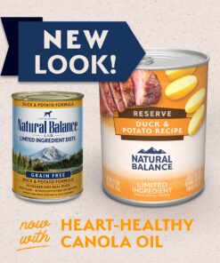 Natural Balance Limited Ingredient Adult Grain-Free Wet Canned Dog Food, Reserve Duck & Potato Recipe, 13 Ounce (Pack of 12) 17 914KWZHKbuL