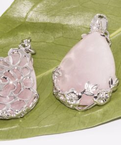 BRCbeads Beautiful Wire Wrap Teardrop Dangle Bead Pendant Variation Colors for Jewelery Making Pink 5 914N5qFchaL