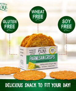 Proudly Pure Parmesan Cheese Crisps - Keto Snacks Zero Carb Crunchy Delicious Healthy 100% Natural Aged Cheesy Parm Crisps Wheat, Soy & Gluten Free Keto Crackers Low Carb Snacks (4 PACK Rosemary Thyme) 2.50 Ounce (Pack of 4) 13 914Ugww4OSL