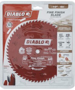 Diablo by Freud D1060X 10" x 60 Tooth Fine Finish Saw Blade 10" 15 914WLBc2Y7L