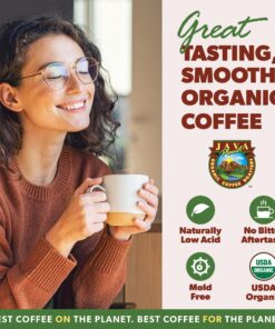 Alternative view of Java Planet Low Acid Coffee, Organic Guatemala Single Origin: Whole Bean Medium Roast - Smooth Full Flavored Coffee Bean, Smithsonian Bird Friendly 1LB Bag 1 Pound (Pack of 1)