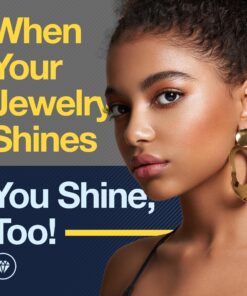 Gentle Jewelry Cleaner Solution | Gold, Silver, Earring, Diamond Ring Fine & Fashion Jewelry Cleaner | Ammonia Free l 6 oz l Made in the USA 6 Ounce (Pack of 1) 30 914gv4y9DKL