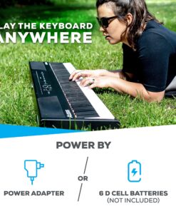 Alesis Recital – 88 Key Digital Piano Keyboard with Semi Weighted Keys, 2x20W Speakers, 5 Voices, Split, Layer and Lesson Mode, FX and Piano Lessons Piano Only 29 914sB7DcBpL