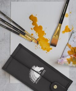 MyArtscape Pocket Paint Brush Set - 7 Artists' Paintbrushes for Watercolor, Acrylic and Oil Painting - Set 1 - Quality Art Supplies Pocket Paint Brushes 001 19 9151726hxqL