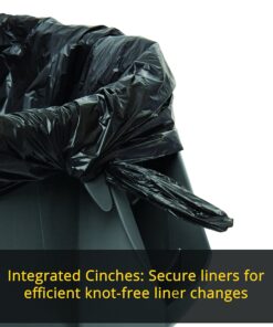 Rubbermaid Commercial Products BRUTE Heavy-Duty Trash/Garbage Can, 32-Gallon, Gray, Waste Container Home/Garage/Bathroom/Outdoor/Driveway 1 Pack 23 9155FWRoe0L