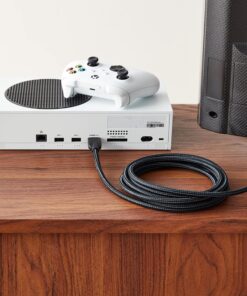 Amazon Basics High-Speed HDMI Cable (18Gbps, 4K/60Hz) - 10 Feet, Nylon-Braided for Television 1-Pack 16 9159OLGU0QL