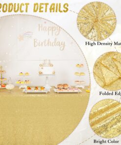 BalsaCircle 60x102-Inch Gold Rectangle Tablecloth for Wedding Party Cake Dessert Events Table Linens 60"*102" 37 915AfJD7r9L