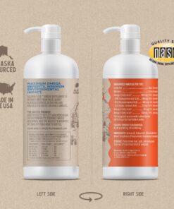 Alternative view of Grizzly Wild Alaskan Salmon Oil Dog Food Supplement Omega 3 Fatty Acids, 32 oz