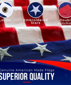 American Flags for Outside 5X8 -American Flag 5x8 Made in USA -Heavy Duty Flags Outdoor with Embroidered Stars and Sewn Stripes 5x8 US Flag for High Wind- All Weather Flags 5 by 8 Foot 22 915D0fqMGJL 1