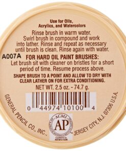 General Pencil Company The Masters Brush Cleaner & Preserver 2.5 0z. 8 915F3Wb103L