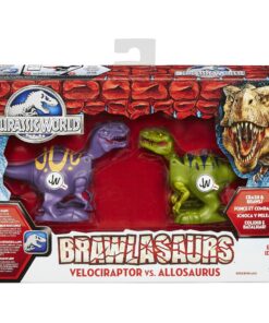 Alternative view of Hasbro Jurassic World Brawlasaurs Velociraptor vs. Allosaurus Figure Pack