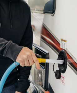 Alternative view of Camco RV Water Tank Filler with Shutoff Valve | Quickly and Efficiently Helps Fill Your Water Tank and Eliminate Line Backflow | Features a 5/8" Tube (40003)