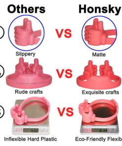 Honsky Universal Flexible Thumb Smartphone Stand Holder - Blue 11 915K7ngPTEL