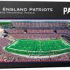 Masterpieces NFL Unisex Stadium Panoramic Jigsaw Puzzle, 1000-Piece New England Patriots 1000 Pieces - 13" x 39" Team Color