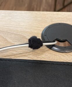 Reusable Cable Ties 1/2" x 4" for Cable Management and Organizing Cords - 30 Pack (Black) Black 1/2" X 4" 25 915OJY6SybL