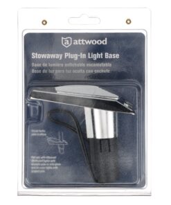 Attwood 911339-7 Rectangle 2-Pin Base for 12-Degree Angled Light Pole, Swivel Cover, Zamak Finish, 4 Inches x 1 5/8 Inches 16 915QD1DP8hL