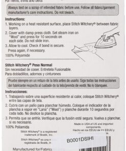 Alternative view of Dritz 222 STITCH WITCHERY FUSIBLE BONDING WEB WHITE REG WGHT 20YD, 5/8-Inch X 20-Yards Regular Weight