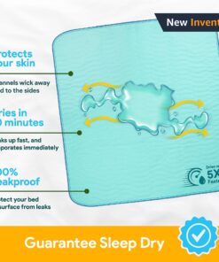 IMPROVIA® Washable Underpads, 34" x 36" (Pack of 4) - Heavy Absorbency Reusable Bedwetting Incontinence Pads for Kids, Adults, Elderly, and Pets - Waterproof Protective Pad for Bed, Couch, Sofa, Floor 4 Pack - 34x36 23 915ao8uWIHL