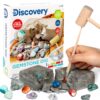 Discovery Kids Gemstone Dig Stem Science Kit by Horizon Group Usa, Excavate, Dig & Reveal 11 Real Gemstones, Includes Goggles, Excavation Tools, Streak Plate, Magnifying Glass & More 25 915gz3aDz8L