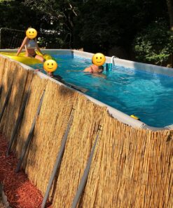 Intex 18ft X 9ft X 52in Ultra Frame Rectangular Pool Set with Sand Filter Pump, Ladder, Ground Cloth & Pool Cover 18 ft x 9 ft x 52 in 60 915hgC8d uL