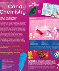 Thames & Kosmos Candy Chemistry | Science Kit | Rock Candy, Chocolates, Gummy Bears, Wintergreen Candies | 48 Page Full-Color Manual | Ages 10+ | Learn Chemistry, Have Fun | Cooking Science 10 915jwikTWOL