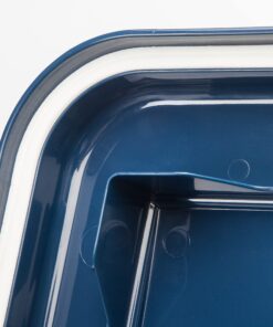 IRIS USA 33qt/25lbs Airtight Pet Food Container With Casters, Navy 25 lbs Blue 33 915nPWsUvzL