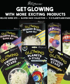 Great Explorations: Wonder Stars Super Kit, Glow In The Dark Ceiling Stars. 150 Pieces In 4 Sizes Reusable Sizes 26 915sYZ vXlL