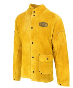IRONCAT 7005 Heat Resistant Split Cowhide Leather Jacket - XXX-Large, Kevlar Thread Stitched Welding Jacket in Golden Yellow. Welding Gears 3X-Large 12 915wGpU2JFL