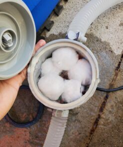 Aitsite 1.5 lbs Pool Filter Balls Eco-Friendly Fiber Filter Media for Swimming Pool Sand Filters (Equals 50 lbs Pool Filter Sand) 1.5 Pounds 42 915zMvU9 5L