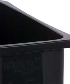 Carlisle FoodService Products 34202303 TrimLine Rectangle Waste Container Trash Can Only, 23 Gallon, Black 1 Pack 10 915zxNDFVDL