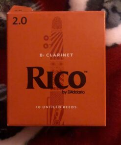 Rico Bb Clarinet Reeds - Reeds for Clarinet - Thinner Vamp Cut & Unfiled for Ease of Play, Traditional Blank for Clear Sound - Clarinet Reeds 2 Strength, 10 Count(Pack of 1) 10 Count(Pack of 1) 10-pack 13 9163eUmBL
