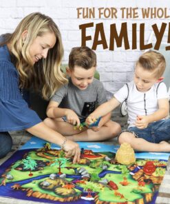 Toyvelt Dinosaur Play Set Dinosaur Toys Includes Dinosaur Figures, Trees, Rocks, Playmat, And A Beautiful Container Create A Dino World Great Gift For Boys & Girls Ages 3,4,5,6, And Up Updated Version 19 9165qDqxNL