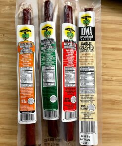 Original, Sogo Snacks, No Sugar, 100% Grass-fed & Grass-finished, Non-GMO Beef Sticks. No Added Nitrates, Gluten, Soy, MSG, Dairy, Nuts. Keto, Whole, Paleo Friendly (Original, 1-oz, 24 Count) Original - Grass Fed Beef 1 Ounce (Pack of 24) 22 9168y7rU4QL