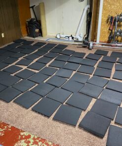 A2S 24 Pack 2-Inch Acoustic Panels w/Adhesive Stickers - Fireproof - SGS Certified - Sound Proof Foam Panels - Non Toxic - Top Quality - Ideal for Home & Studio Sound Deadening - High Density Black 24 pack 51 9169Vce1XhL