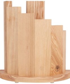 Alternative view of Boker 30401 Wood Magnetic Knife Block, Olive 11.25" x 10" x 6"