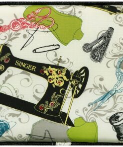 SINGER 07281 Vintage Sewing Basket with Sewing Kit Accessories, 10.5" long x 8" wide x 6" high. 37 916FX62qYCS