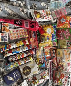 Assorted Japanese Junk Food Snack "Dagashi" Economical 34 Packs of 27 Types Assorted 34 Piece Set 47 916FclY3ymL