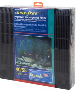 Alternative view of Penn-Plax Undergravel Aquarium Filter for 40-55 Gallon Tanks – Four 11.25” x 11.25” Plates – Under Gravel System for Clear, Clean Water – Safe for Freshwater and Saltwater Tanks