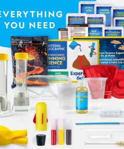 NATIONAL GEOGRAPHIC Stunning Chemistry Set - Mega Science Kit with 45 Easy Experiments- Make a Volcano and Launch a Rocket, STEM Projects for Kids Ages 8-12, Science Toys (Amazon Exclusive) Stunning Science 17 916TVXNQbfL