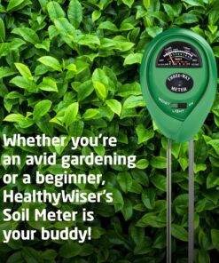 Soil pH Meter, 3-in-1 Soil Test Kit For Moisture, Light & pH, A Must Have For Home And Garden, Lawn, Farm, Plants, Herbs & Gardening Tools, Indoor/Outdoors Plant Care Soil Tester (No Battery Needed) 9 916blRvyeML