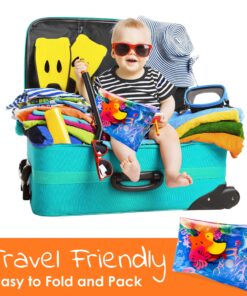 Splashin'kids Inflatable Tummy time Premium Water mat Infants and Toddlers is The Perfect Fun time Play Activity Center Your Baby's Stimulation Growth Multicoloured 21 916cKpTWDRL