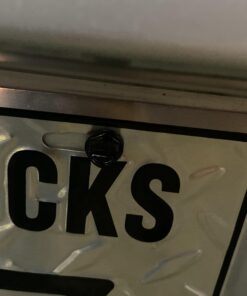 License Plate Screws with Rustproof Finish - License Plate Screw Kit for Front & Rear Plates - License Plate Bolts for Domestic Vehicles - Stainless Steel Screws for License Plates (4-Pack, Black) Black Zinc Plated 25 916fCZerJxL