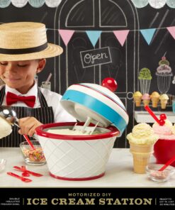 FAO Schwarz DIY Ice Cream Station Motorized, Red, White, Blue 5 916hbRKD0L